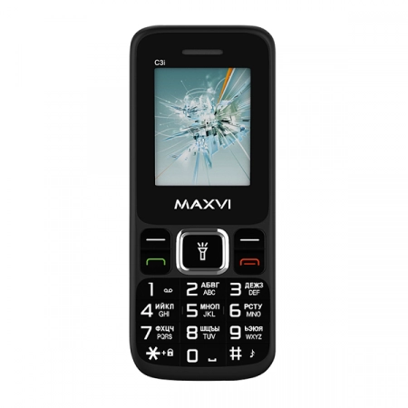 Мобильный телефон Maxvi C3i Black