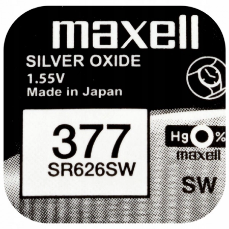 Батарейка 377 Maxell SR626SW 1BL (1/10)