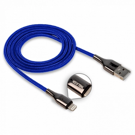Кабель USB - Lightning WALKER C930 1.0м 3.1А (синий)
