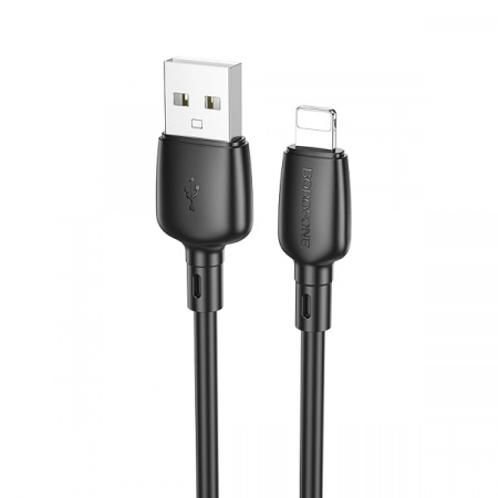 Кабель USB - Lightning Borofone BX93 1.0м 2.4A (черный)