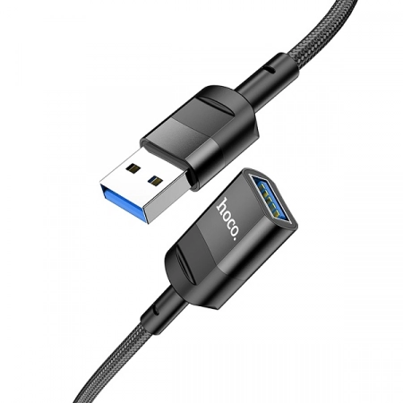Кабель - удлинитель USB 3.0 (Am) - USB (Af) HOCO U107 1.2м (черный)
