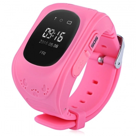 Детские смарт часы с GPS трекером Q50 LCD (розовые)