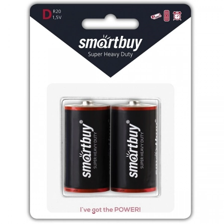Батарейка D Smartbuy R20-2BL (2/12)