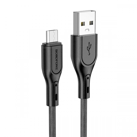 Кабель USB - Micro USB Borofone BX66 1.0м 2.4A (черный)