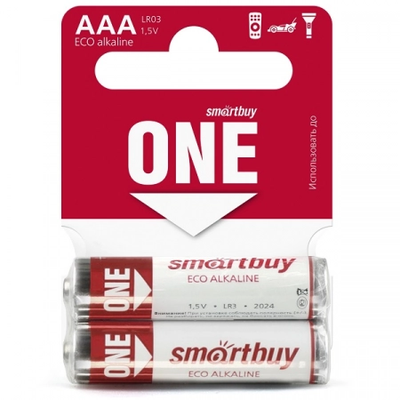 Батарейка AAA Smartbuy ONE LR03-2SB (2/60)