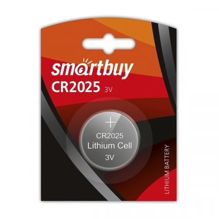 Батарейка CR2025-1BL Smartbuy (1/12)